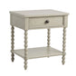 Traditional Durable Nightstand Table With Drawer And Shelf - Furniture Home Direct