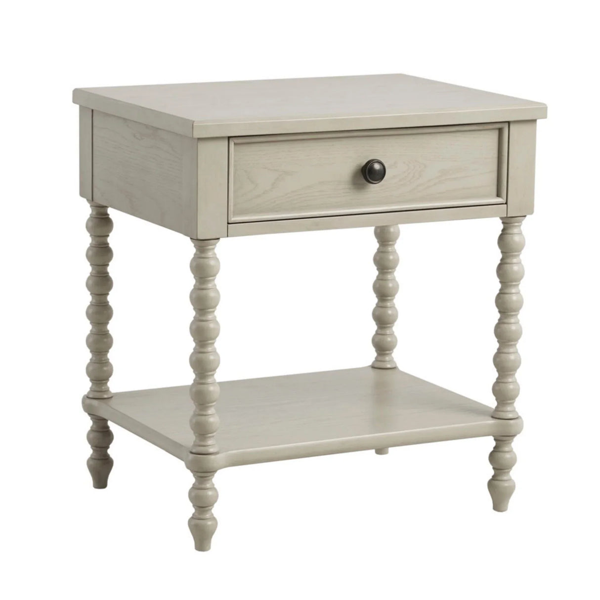 Traditional Durable Nightstand Table With Drawer And Shelf - Furniture Home Direct