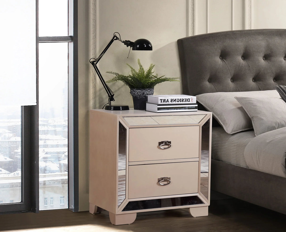 Contemporary Nightstand With Versatility - Furniture Home Direct