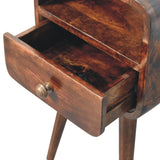 Mini Curve Open Bedside Nightstand - Furniture Home Direct