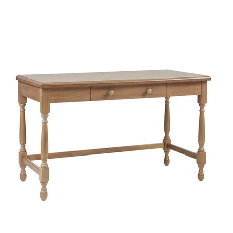 Tabitha - Desk With Drawer And Turned Legs - Natural - Furniture Home Direct