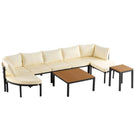Outdoor Sectional Sofa Set Patio Seating Group With Cushions - Furniture Home Direct