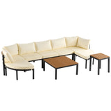 Outdoor Sectional Sofa Set Patio Seating Group With Cushions - Furniture Home Direct