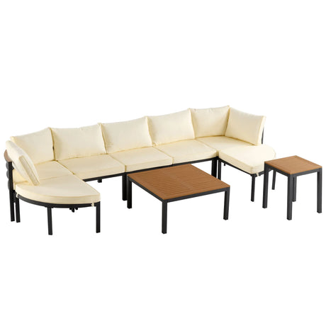 Outdoor Sectional Sofa Set Patio Seating Group With Cushions - Furniture Home Direct