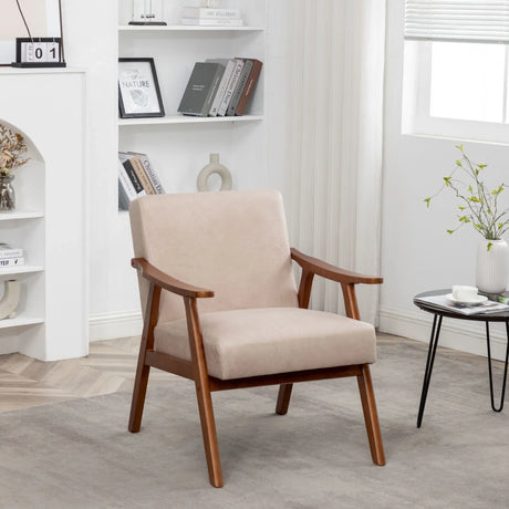 Accent Chair, Classic Mid Century Modern For Extra Seating - Furniture Home Direct
