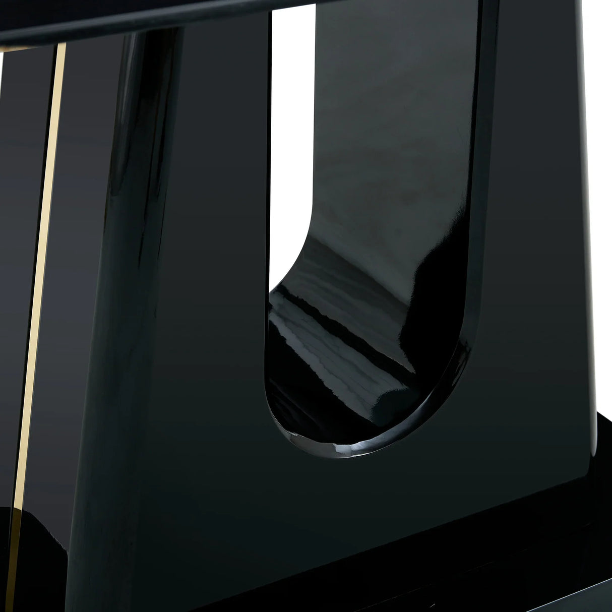 Dining Table With Imitation Marble Top, Modern Black - Furniture Home Direct