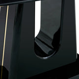 Dining Table With Imitation Marble Top, Modern Black - Furniture Home Direct