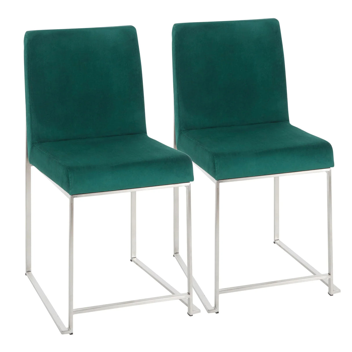 Fuji - Contemporary Modern Elegance High Back Dining Chair (Set of 2) - Furniture Home Direct