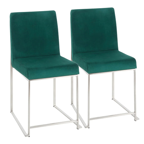 Fuji - Contemporary Modern Elegance High Back Dining Chair (Set of 2) - Furniture Home Direct