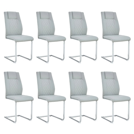 Modern Dining Chairs With Padded Seat, Metal Legs - Furniture Home Direct