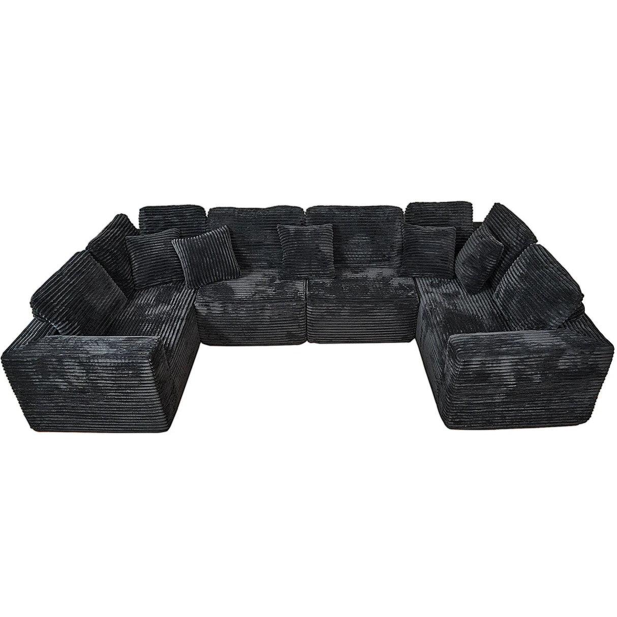 Modular U Shaped Sectional Sofa With Reversible Design - Furniture Home Direct