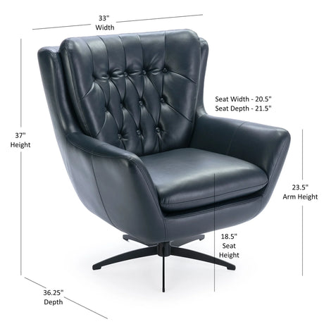 Calvin - Tufted Swivel Chair - Furniture Home Direct