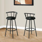 Swivel Stool Bar Height, Stylish Design Contemporary & Modern (Set of 2) - Furniture Home Direct