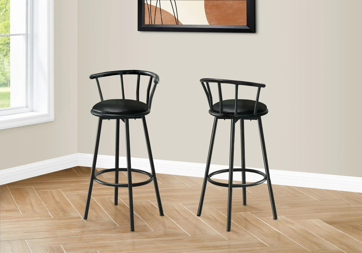 Swivel Stool Bar Height, Stylish Design Contemporary & Modern (Set of 2) - Furniture Home Direct