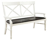 Mountina - Bench - Brown / White - Furniture Home Direct