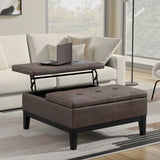 Dover - Multifunctional Lift Top Coffee Table Storage Ottoman - Furniture Home Direct