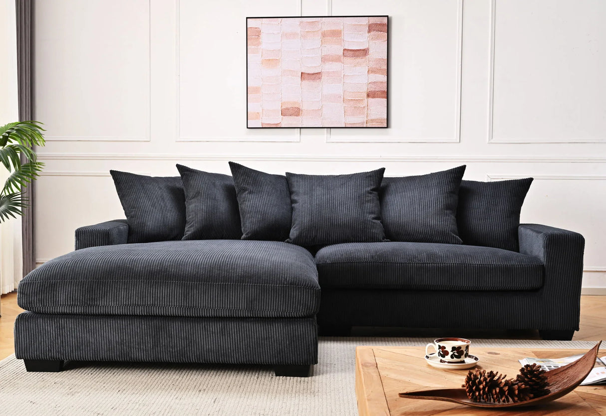 Luxe - Oversized 2 Piece Sectional Couches For Living Room, L Shaped Sofa With Chaise - Furniture Home Direct
