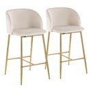Fran - Contemporary Counter Stool (Set of 2) - Furniture Home Direct
