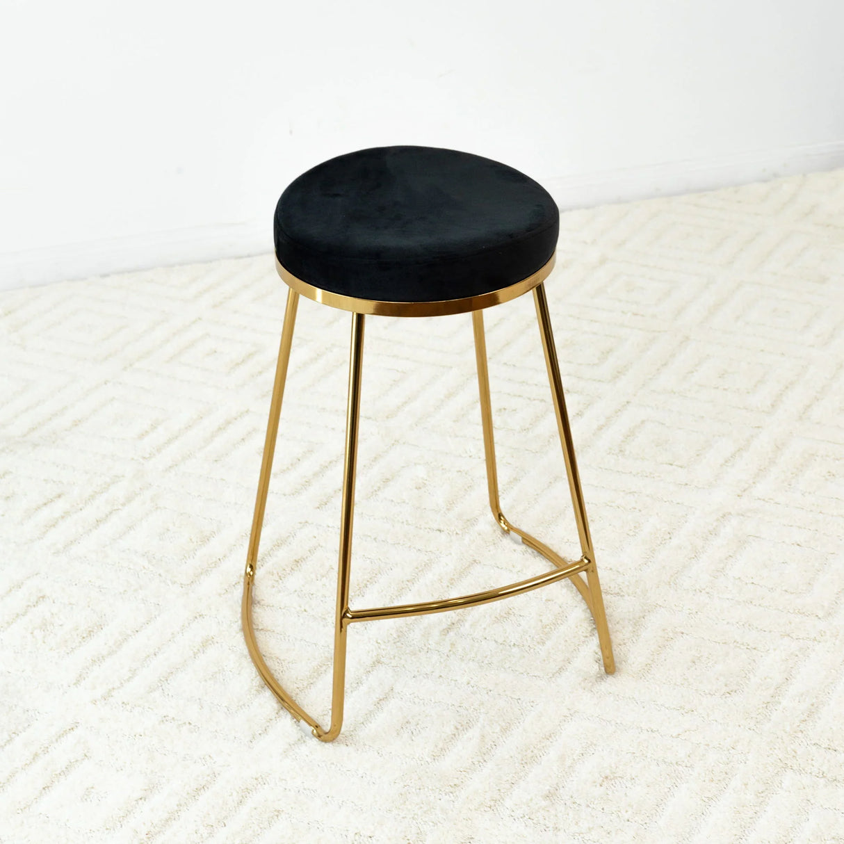 Jane - 26" Mid-Century Modern Luxury Upholstered Stool - Furniture Home Direct