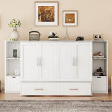 Murphy Bed With Shelves, Drawers And USB Ports - Furniture Home Direct