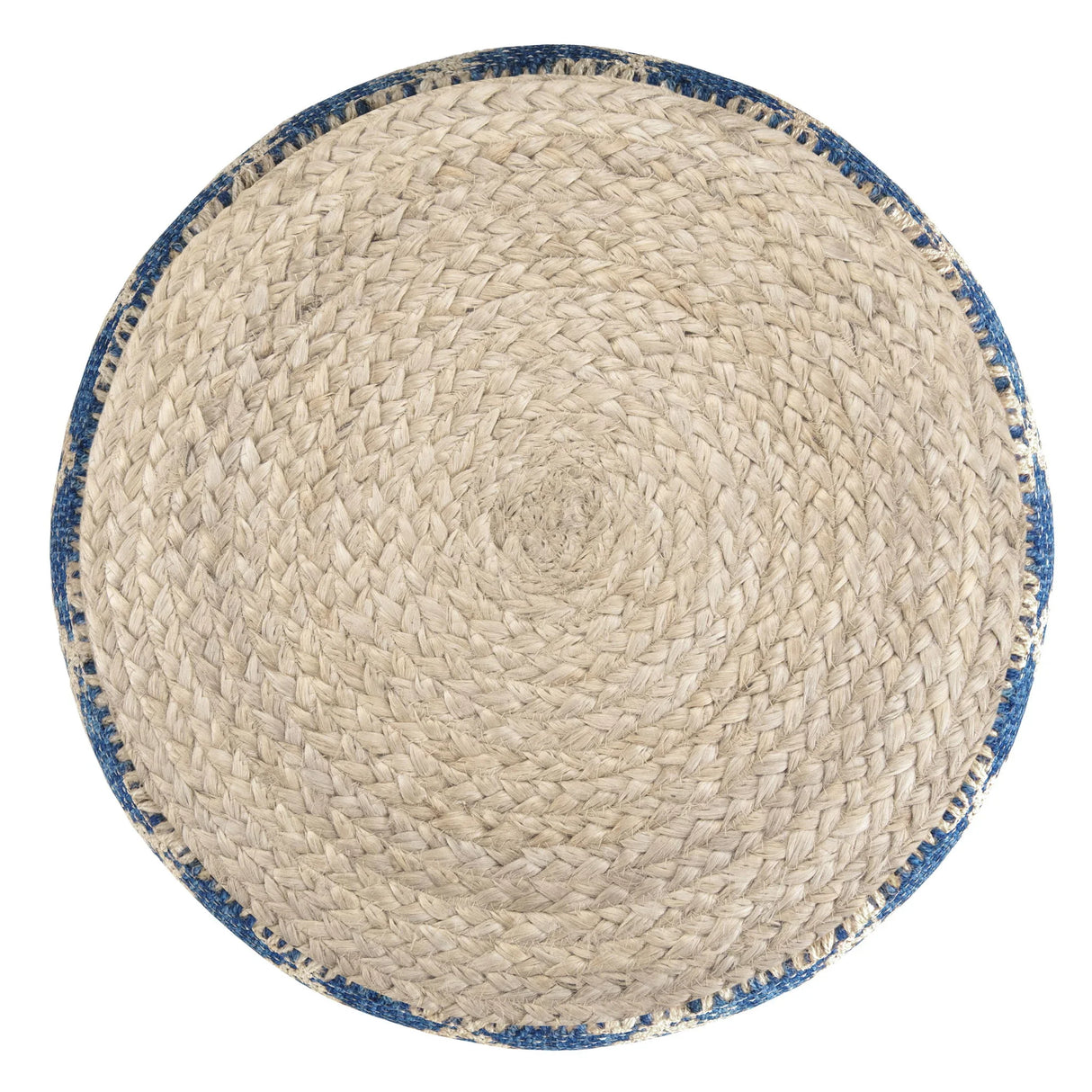 Edgeley - Handcrafted Round Pouf - Furniture Home Direct
