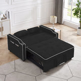 Sofa Bed, 3 In 1 Convertible Sofa Chair Bed, Adjustable Backrest Chair, Chaise Lounge With USB Ports, Cup Holder, Side Pocket - Furniture Home Direct