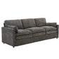 Cozy Upholstered 3 Seater Sofa Plush Cushion For Living Room - Furniture Home Direct