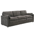 Cozy Upholstered 3 Seater Sofa Plush Cushion For Living Room - Furniture Home Direct