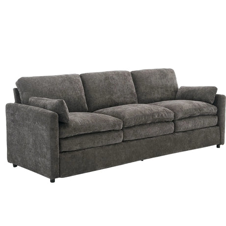 Cozy Upholstered 3 Seater Sofa Plush Cushion For Living Room - Furniture Home Direct
