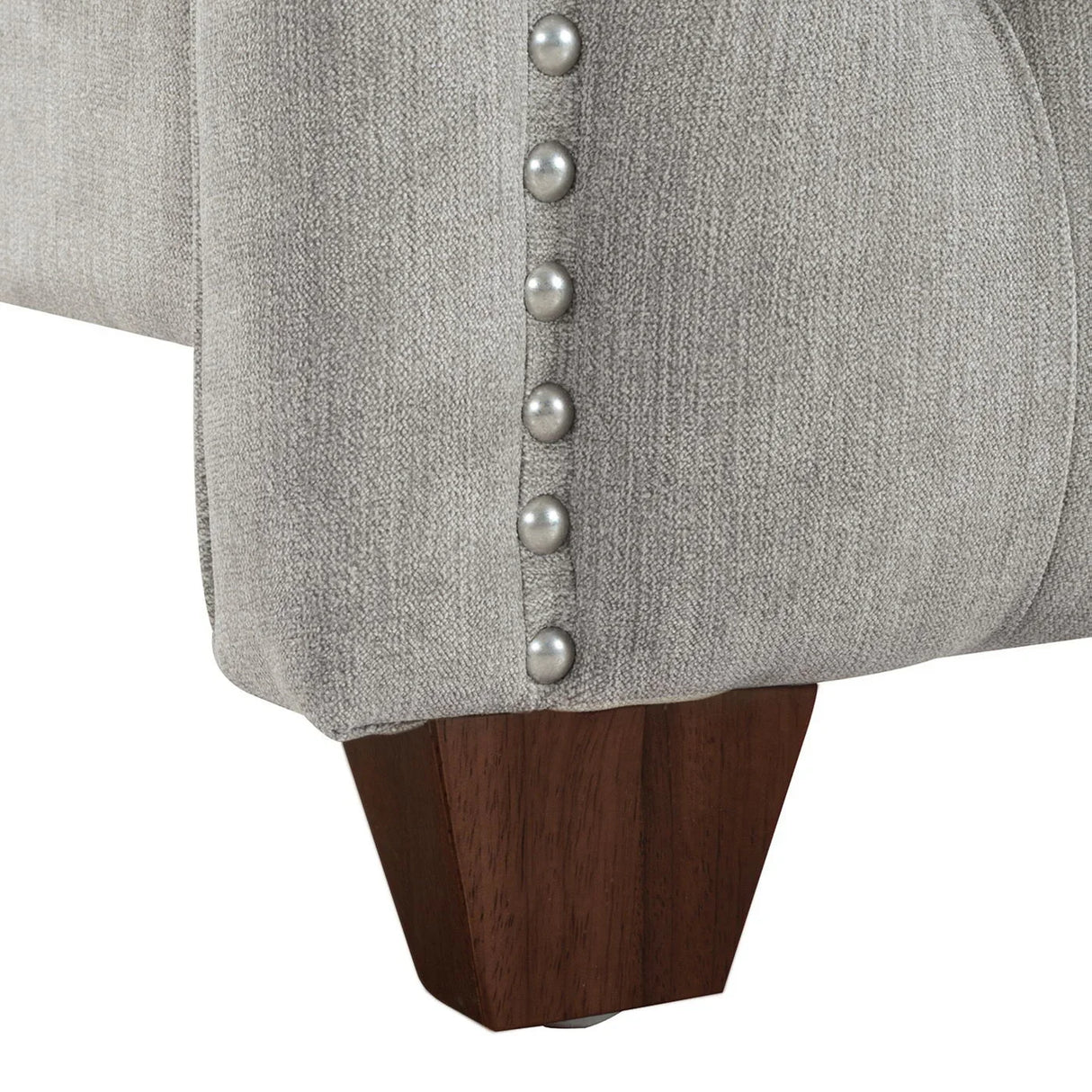Marcella - Upholstered Shelter Headboard Bed Set - Furniture Home Direct