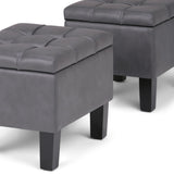 Dover - 3 Piece Storage Ottoman Contemporary Design - Furniture Home Direct