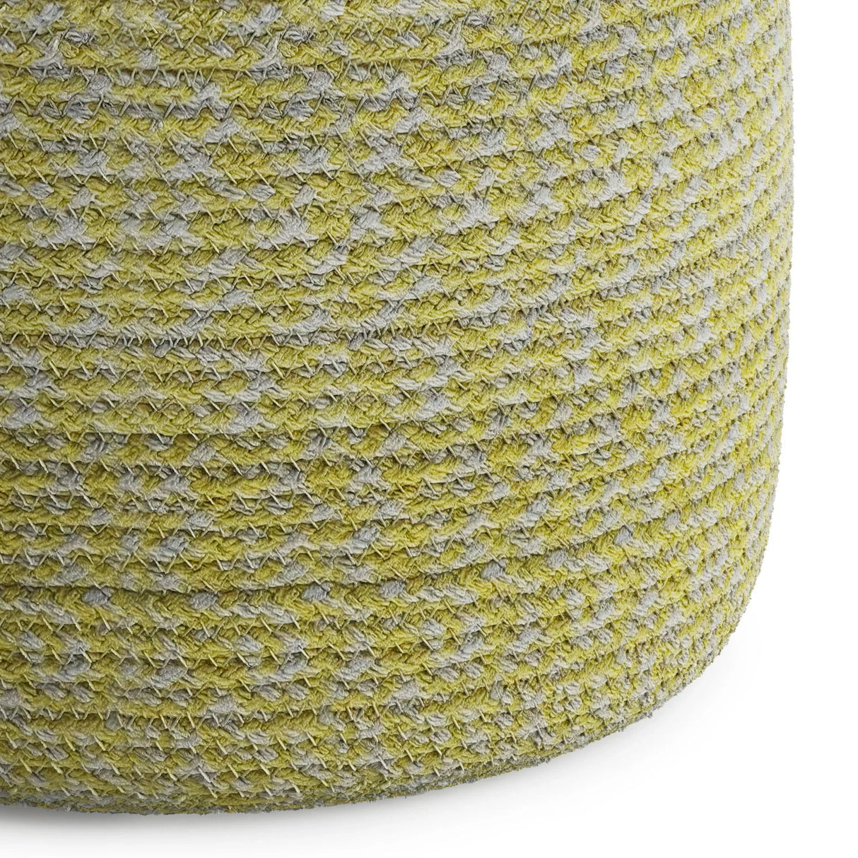 Bayley - Versatile Round Braided Pouf - Furniture Home Direct
