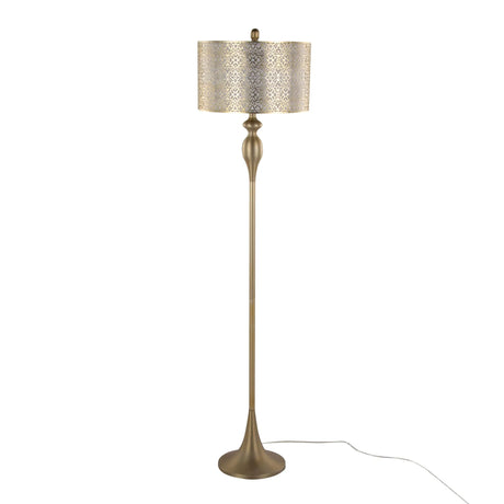Ashland - Contemporary Floor Lamp Laser Cut - Furniture Home Direct