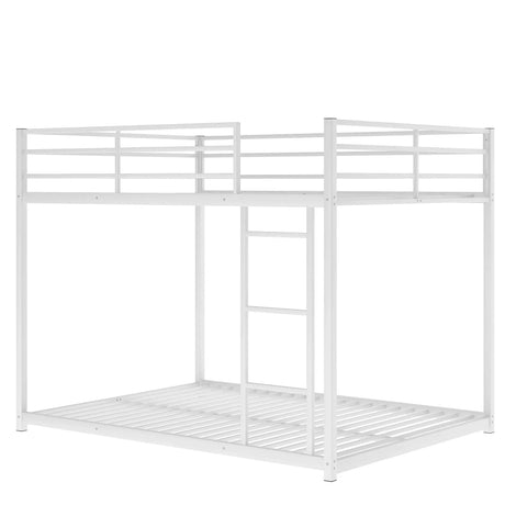 Metal Bunk Bed, Low Bunk Bed With Ladder - Furniture Home Direct