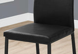 Dining Chair Side Upholstered, For Dining Room (Set of 2) - Black - Furniture Home Direct