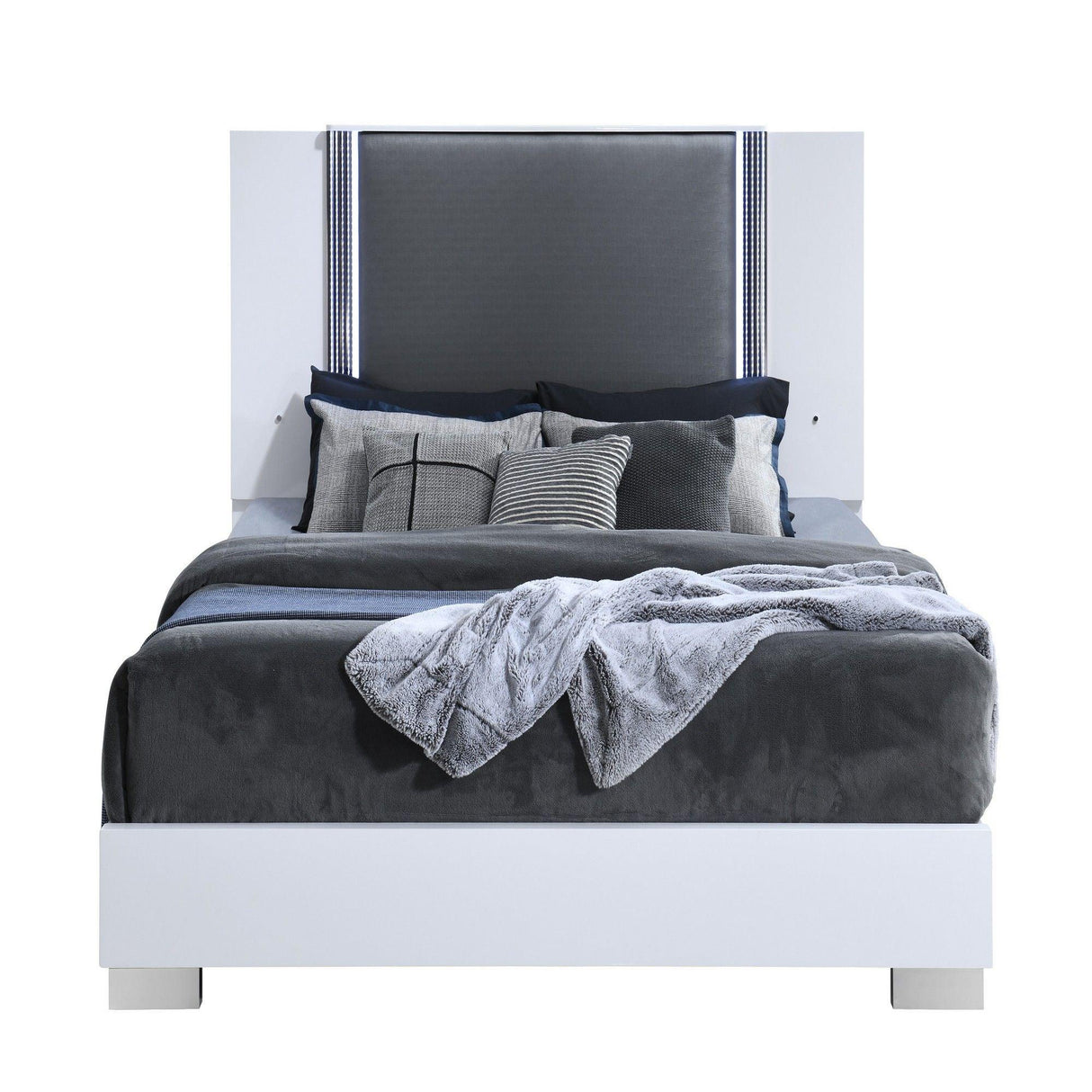 Moon - 5 Pieces Bedroom Set With LED Accent - Furniture Home Direct