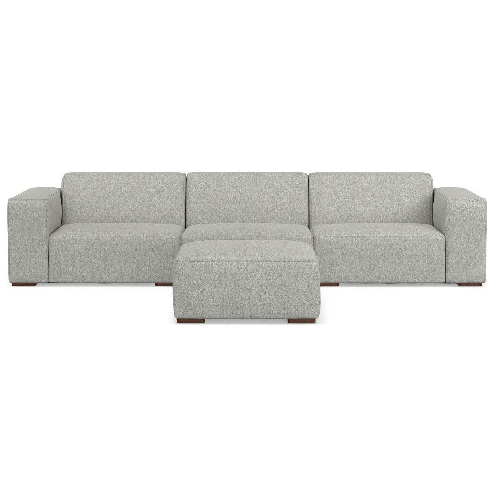 Rex - Handcrafted Sectional Sofa And Ottoman - Furniture Home Direct