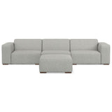 Rex - Handcrafted Sectional Sofa And Ottoman - Furniture Home Direct