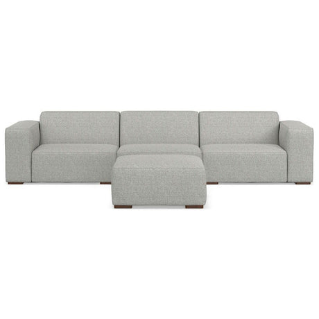 Rex - Handcrafted Sectional Sofa And Ottoman - Furniture Home Direct