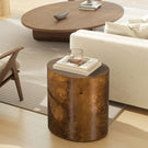 Nebula - Accent Oval Pillar Side Table - Furniture Home Direct