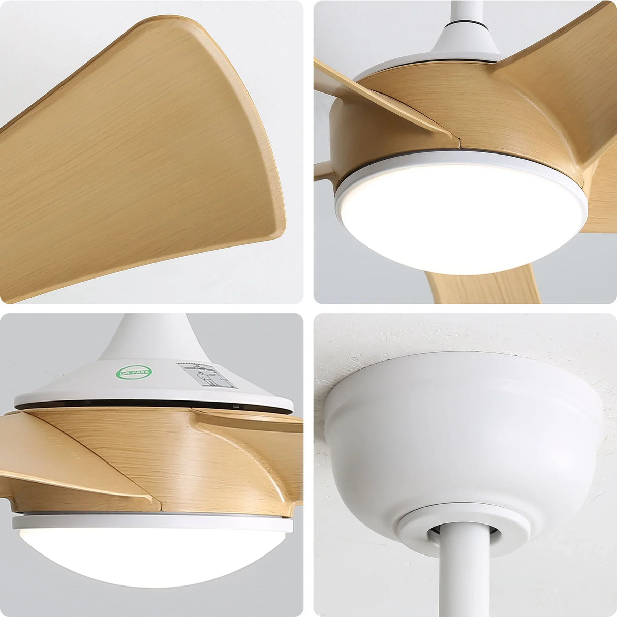 Modern Ceiling Fan With 22W LED Light And Remote Control 5 ABS Blades For Living Room - Furniture Home Direct