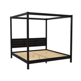 Canopy Bed Frame Modern Minimalist Boho - Furniture Home Direct
