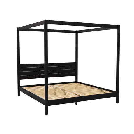 Canopy Bed Frame Modern Minimalist Boho - Furniture Home Direct