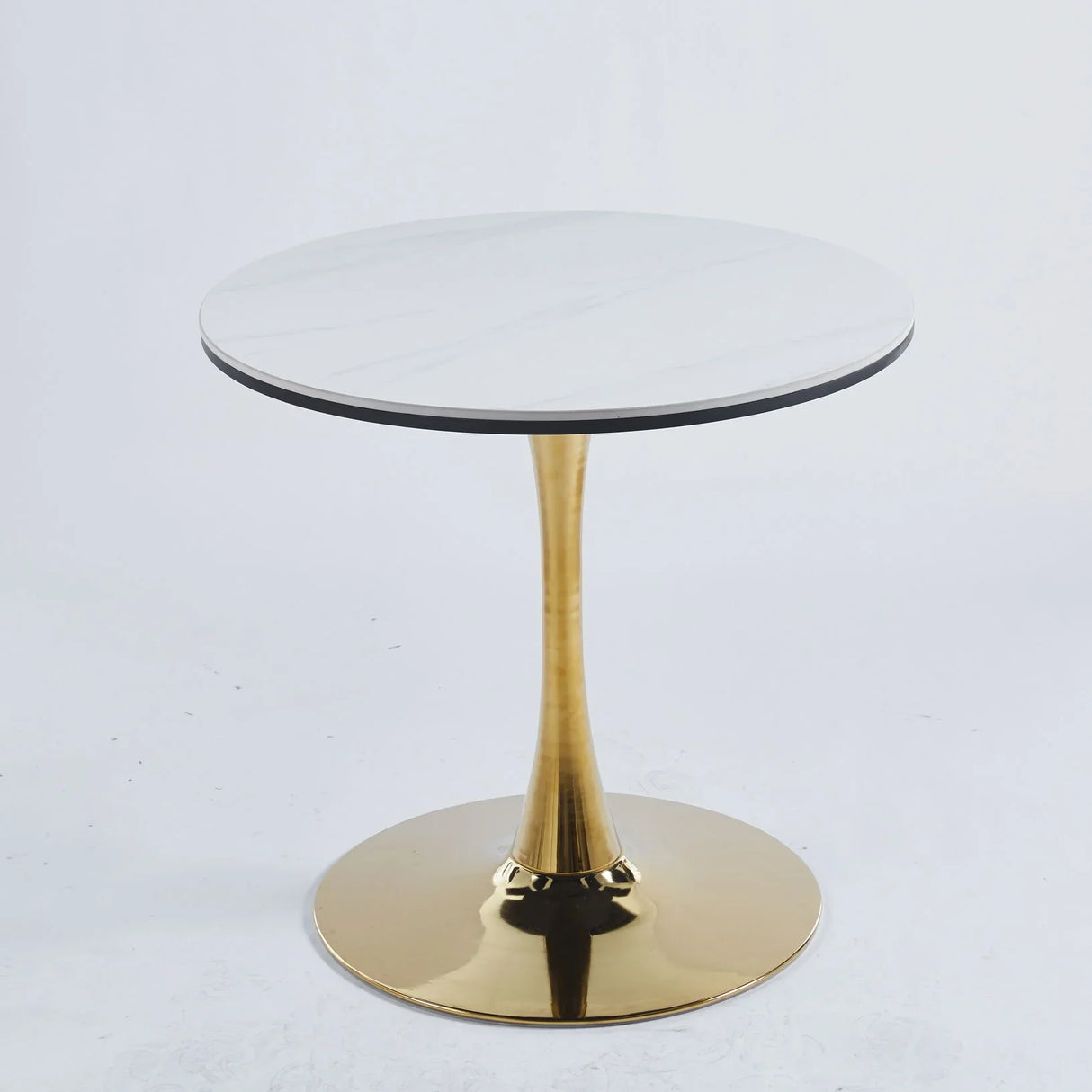 Tulip Table Mid-Century Dining Table With Round MDF Table Top, Pedestal Dining Table, End Table Leisure Coffee Table - Furniture Home Direct