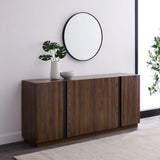 Mid-Century Modern 3 Drawer Low TV Stand For TVs Up To 80" - Furniture Home Direct