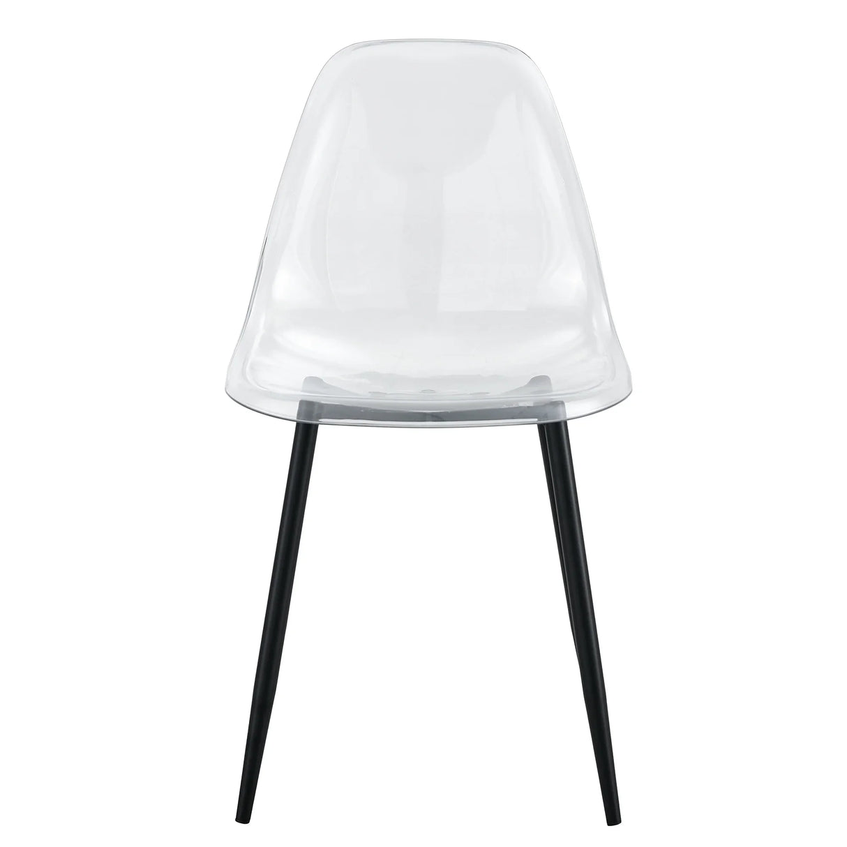 Dining Chairs Acrylic Modern Set 4 Pack Slim Clear - Furniture Home Direct