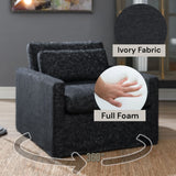 Naveen - Swivel Chair With 1 Toss Pillow - Furniture Home Direct