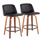 Toriano - Mid Century Modern, Counter Stool (Set of 2) - Furniture Home Direct