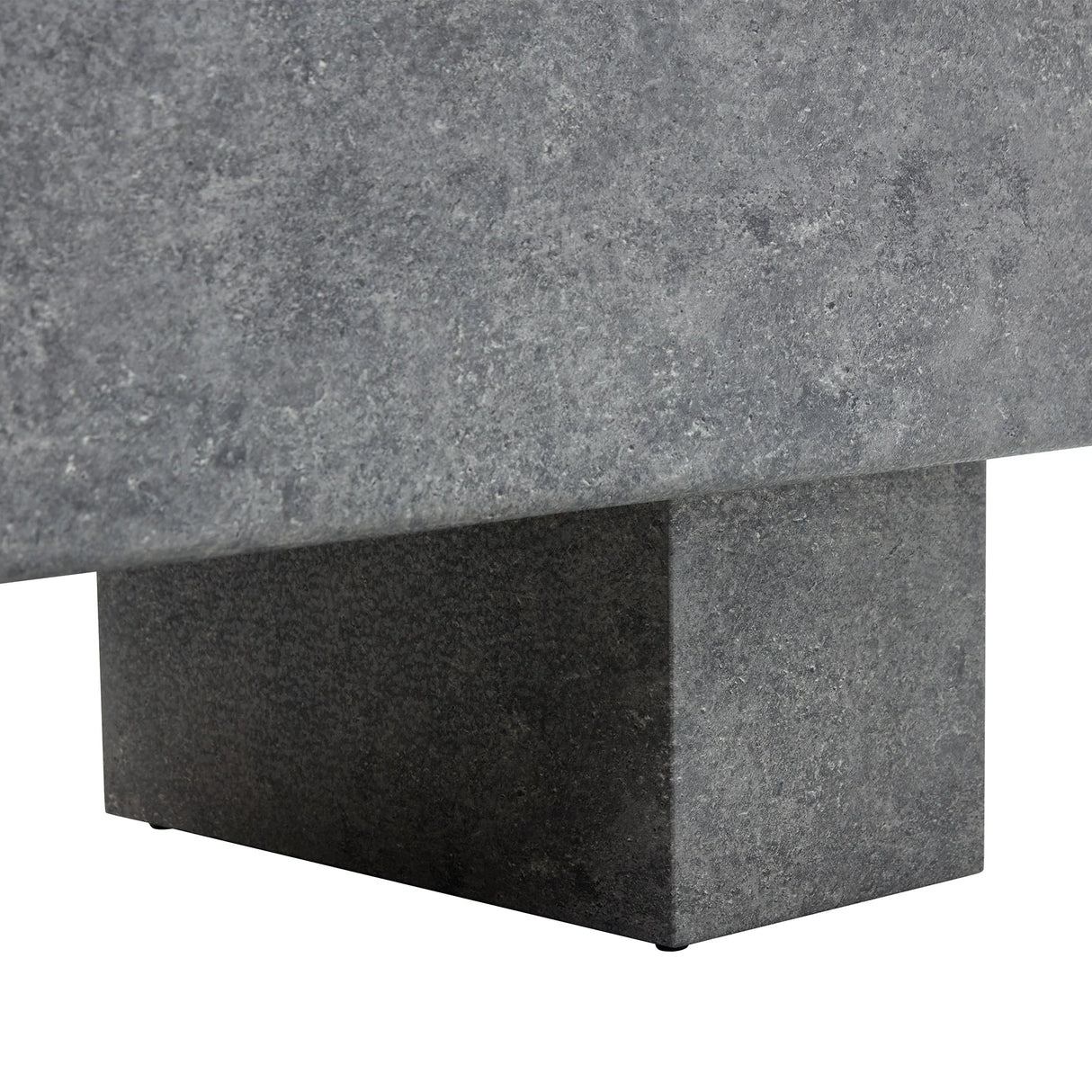 Coffee Table Modern Minimalist Stone Look MDF Textured Gray - Furniture Home Direct