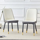 Modern Dining Chair With Metal Leg - Furniture Home Direct